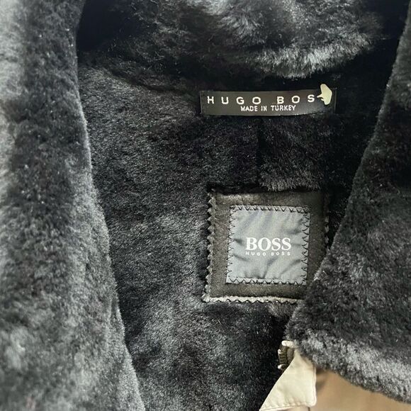 Hugo Boss BOSS Beige Jacket with Faux Fur lining - Picture 4 of 4